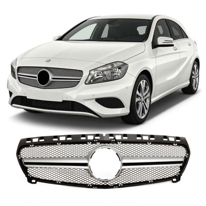 Kühlergrill Silber passend für Mercedes A-Klasse W176 2012-2015