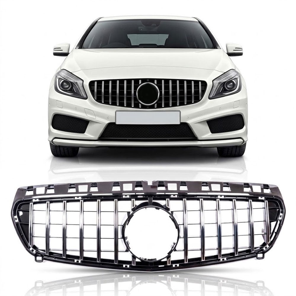 GT Kühlergrill Chrom & Schwarz passend für Mercedes A-Klasse W176 2012-2015