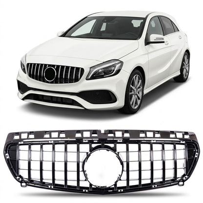 GT Kühlergrill Chrom & Schwarz passend für Mercedes A-Klasse W176 2015-2018
