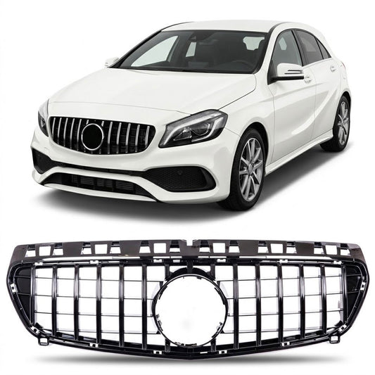 GT Kühlergrill Chrom & Schwarz passend für Mercedes A-Klasse W176 2015-2018
