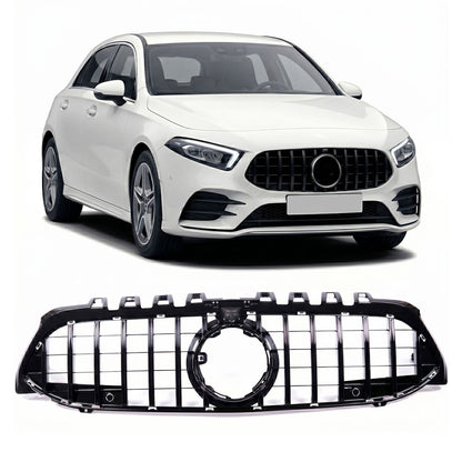 Hochglanz Schwarz Panamericana GT Grill passend für Mercedes A-Klasse 2018-2023