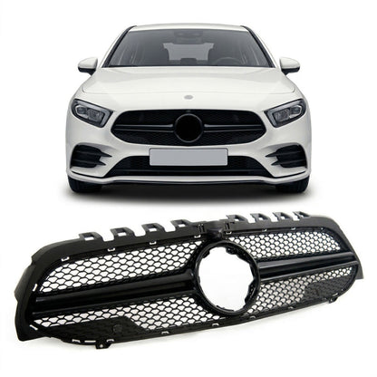 Schwarzer Kühlergrill passend für Mercedes A-Klasse W177 V177 2018-2023