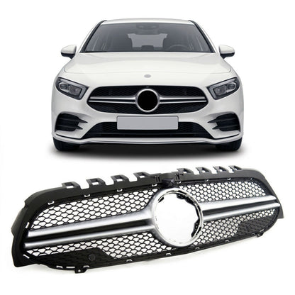 Sportgrill Silber A-Typ Kamera passend für Mercedes A-Klasse W177 V177 2018-