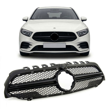 Kühlergrill Hochglanz Schwarz passend für Mercedes A-Klasse W177 V177 2019-2023