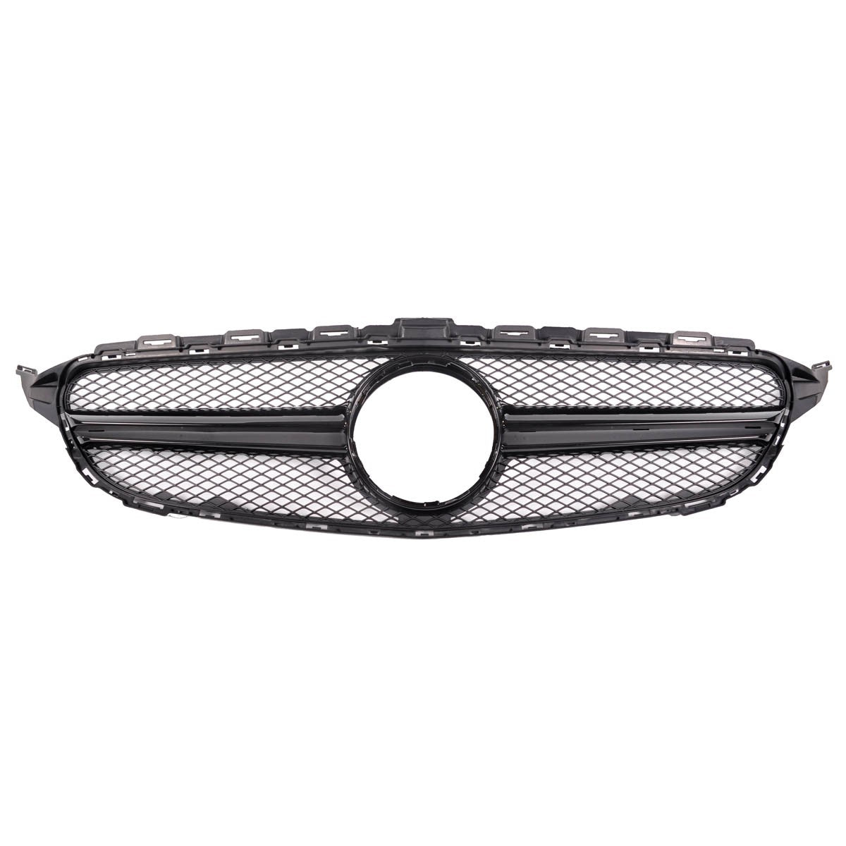 Frontgrill Schwarz passend für Mercedes C-Klasse W205 Limousine Kombi 2014-2018