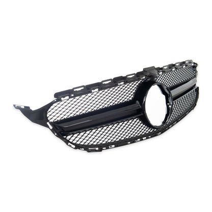 Frontgrill Schwarz für Kamera passend für Mercedes C-Klasse W205 2014-2018