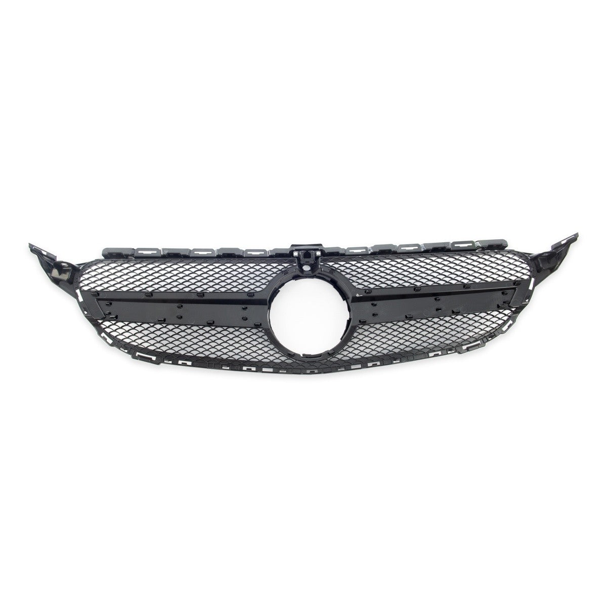 Frontgrill Schwarz für Kamera passend für Mercedes C-Klasse W205 2014-2018