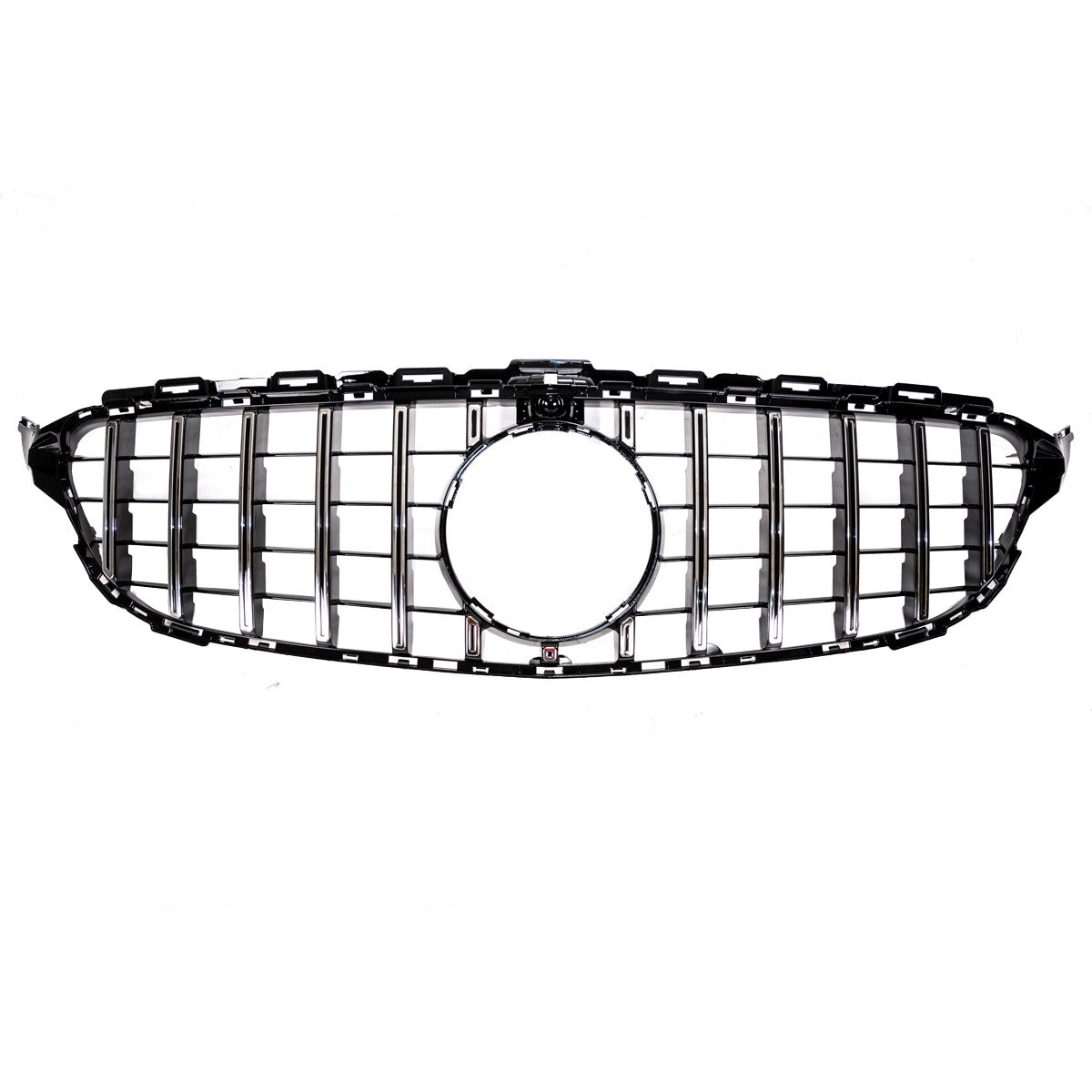 GT verchromter & schwarzer Kühlergrill passend für Mercedes C-Klasse W205 S205 2014-2021