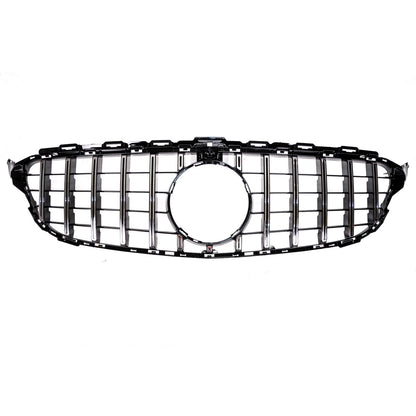 GT verchromter & schwarzer Kühlergrill passend für Mercedes C-Klasse W205 S205 2014-2021