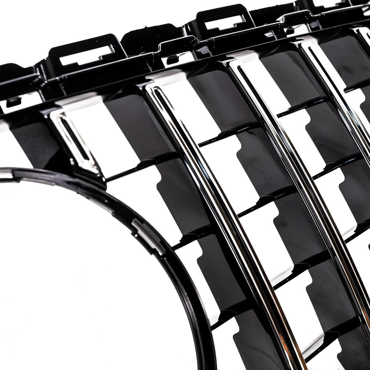 GT verchromter & schwarzer Kühlergrill passend für Mercedes C-Klasse W205 S205 2014-2021