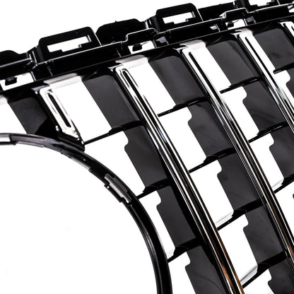 GT verchromter & schwarzer Kühlergrill passend für Mercedes C-Klasse W205 S205 2014-2021
