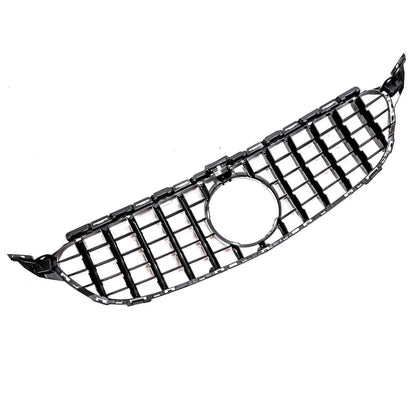GT verchromter & schwarzer Kühlergrill passend für Mercedes C-Klasse W205 S205 2014-2021
