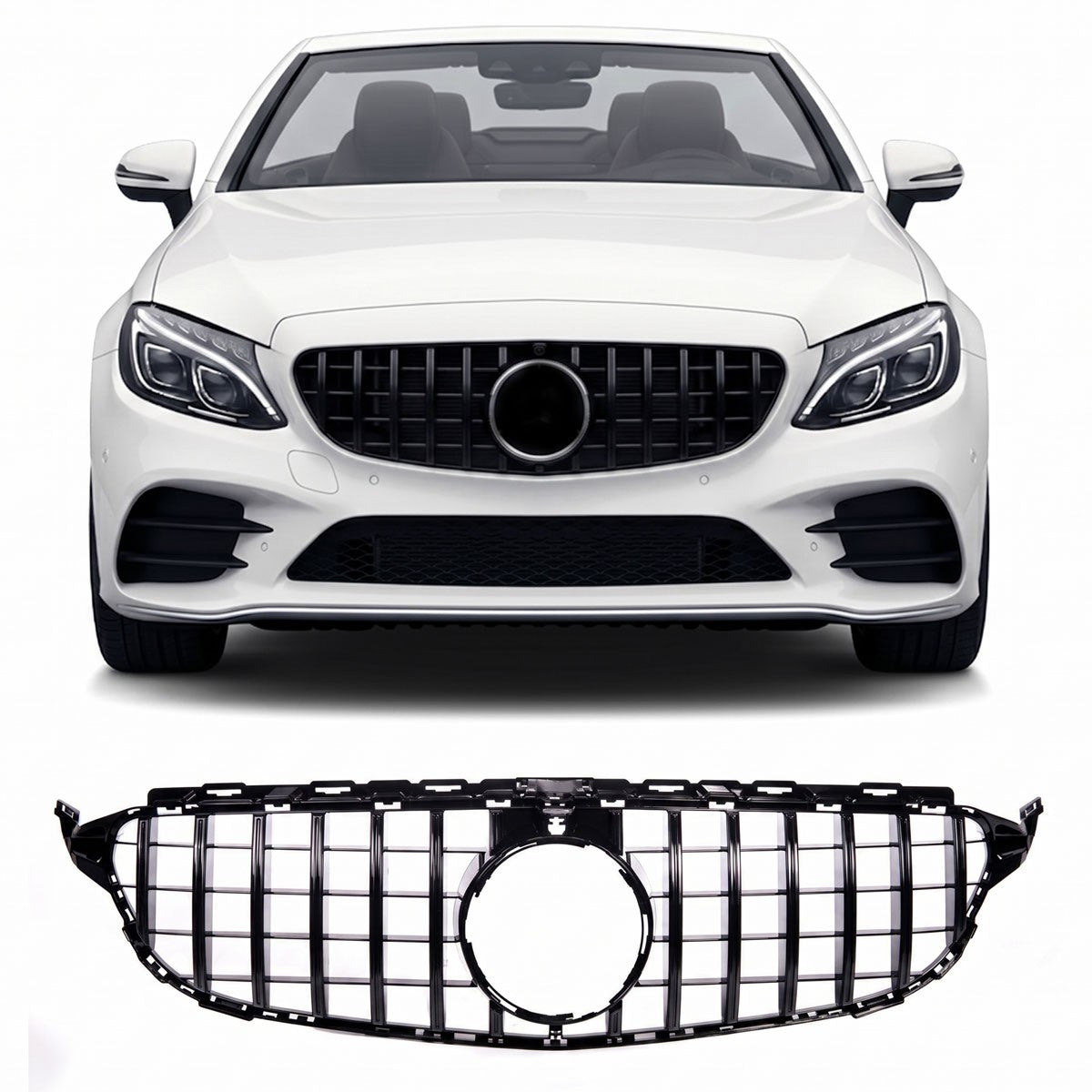 Kühlergrill Panamericana GT passend für Mercedes C-Klasse W205 2014-2018