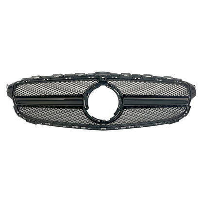 Schwarzer Frontgrill passend für Mercedes C-Klasse W205 2018-2021