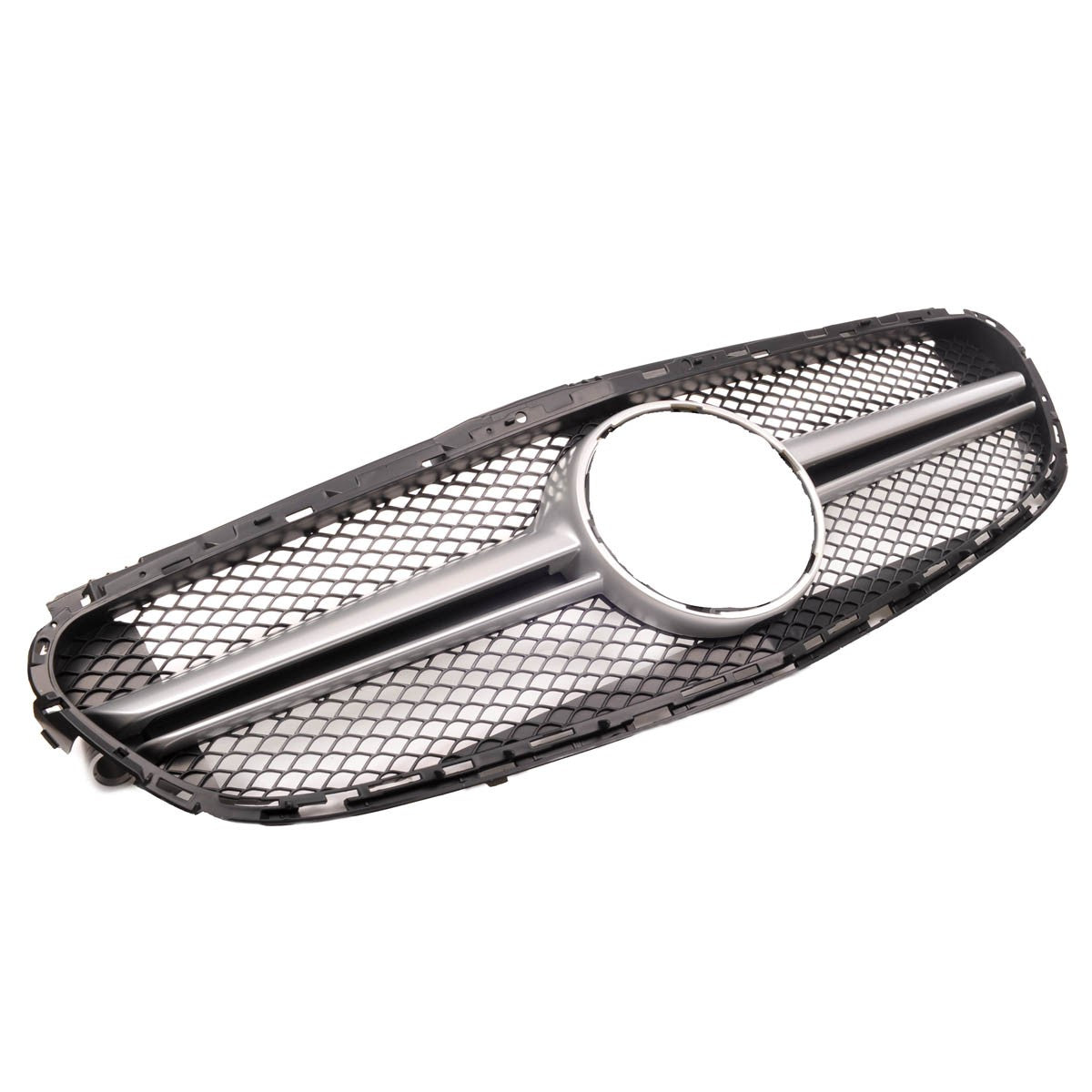 Frontgrill Silber passend für Mercedes E-Klasse W212 2013-2016