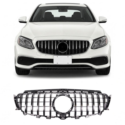 GT Chrom- & schwarzer Grill passend für Mercedes E-Klasse W213 2016-2020