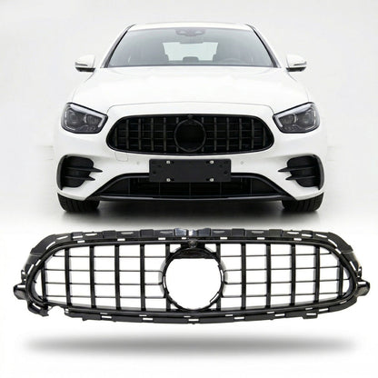 Passend für Mercedes E-Klasse W213 C238 2020-2023 Hochglanz schwarzer GT Grill