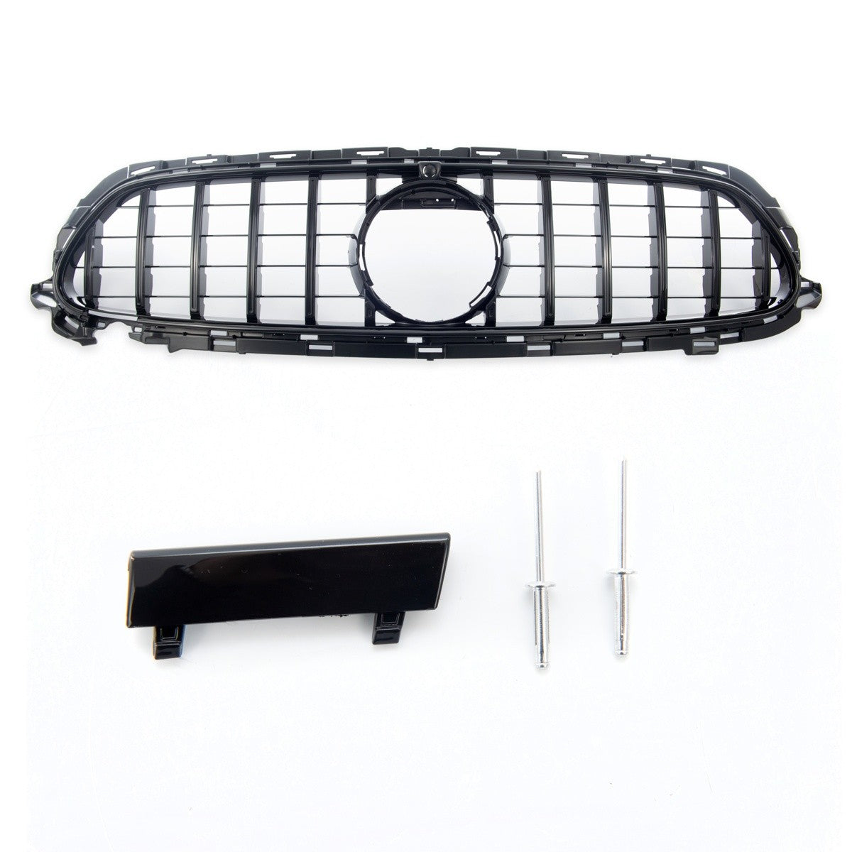 Passend für Mercedes E-Klasse W213 C238 2020-2023 Hochglanz schwarzer GT Grill
