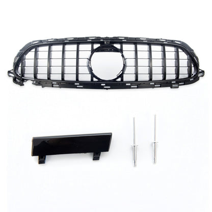 Passend für Mercedes E-Klasse W213 C238 2020-2023 Hochglanz schwarzer GT Grill