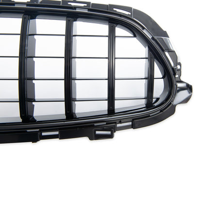 Passend für Mercedes E-Klasse W213 C238 2020-2023 Hochglanz schwarzer GT Grill