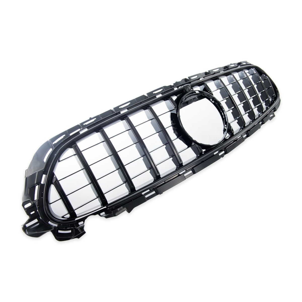 Passend für Mercedes E-Klasse W213 C238 2020-2023 Hochglanz schwarzer GT Grill