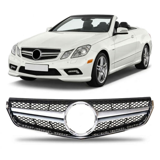 Sportgrill Silber passend für Mercedes E-Klasse C207 Coupé Cabrio 2009-2013