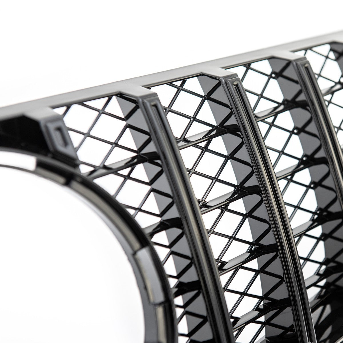 Frontgrill Hochglanz Schwarz passend für Mercedes E-Klasse Coupé/Conv 2009-2013