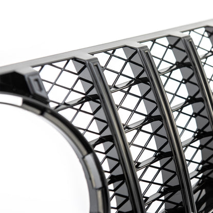 Frontgrill Hochglanz Schwarz passend für Mercedes E-Klasse Coupé/Conv 2009-2013