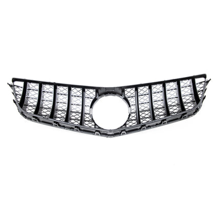 Frontgrill Hochglanz Schwarz passend für Mercedes E-Klasse Coupé/Conv 2009-2013