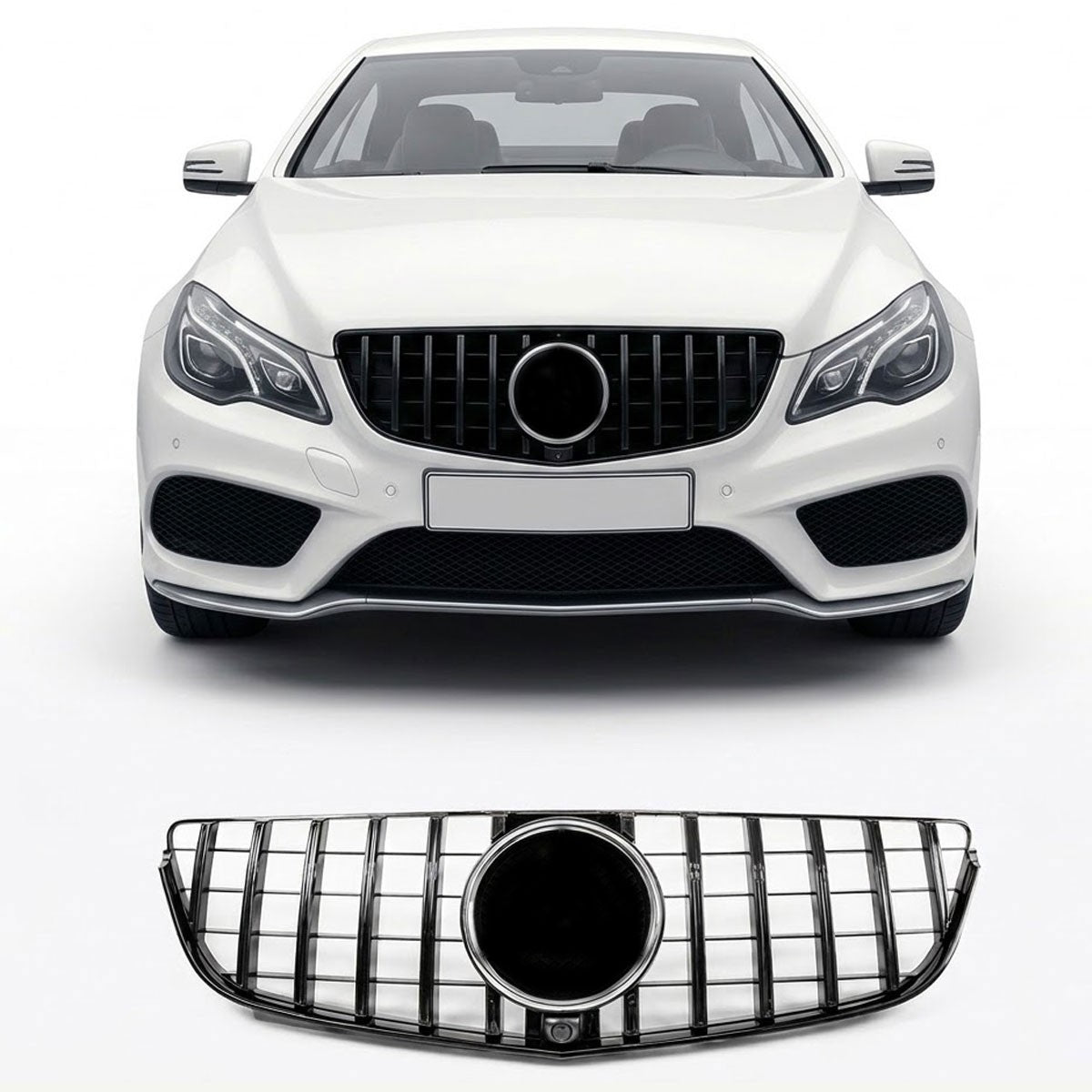 Sportgrill Hochglanz Schwarz passend für Mercedes E-Klasse C207/A207 2013-2017