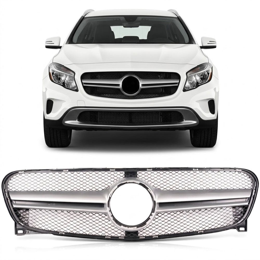 Frontgrill Silber passend für Mercedes GLA X156 2014-2017