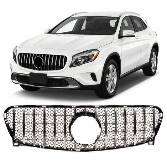 Frontgrill Chrom Panamericana GT passend für Mercedes GLA X156 2013-2017