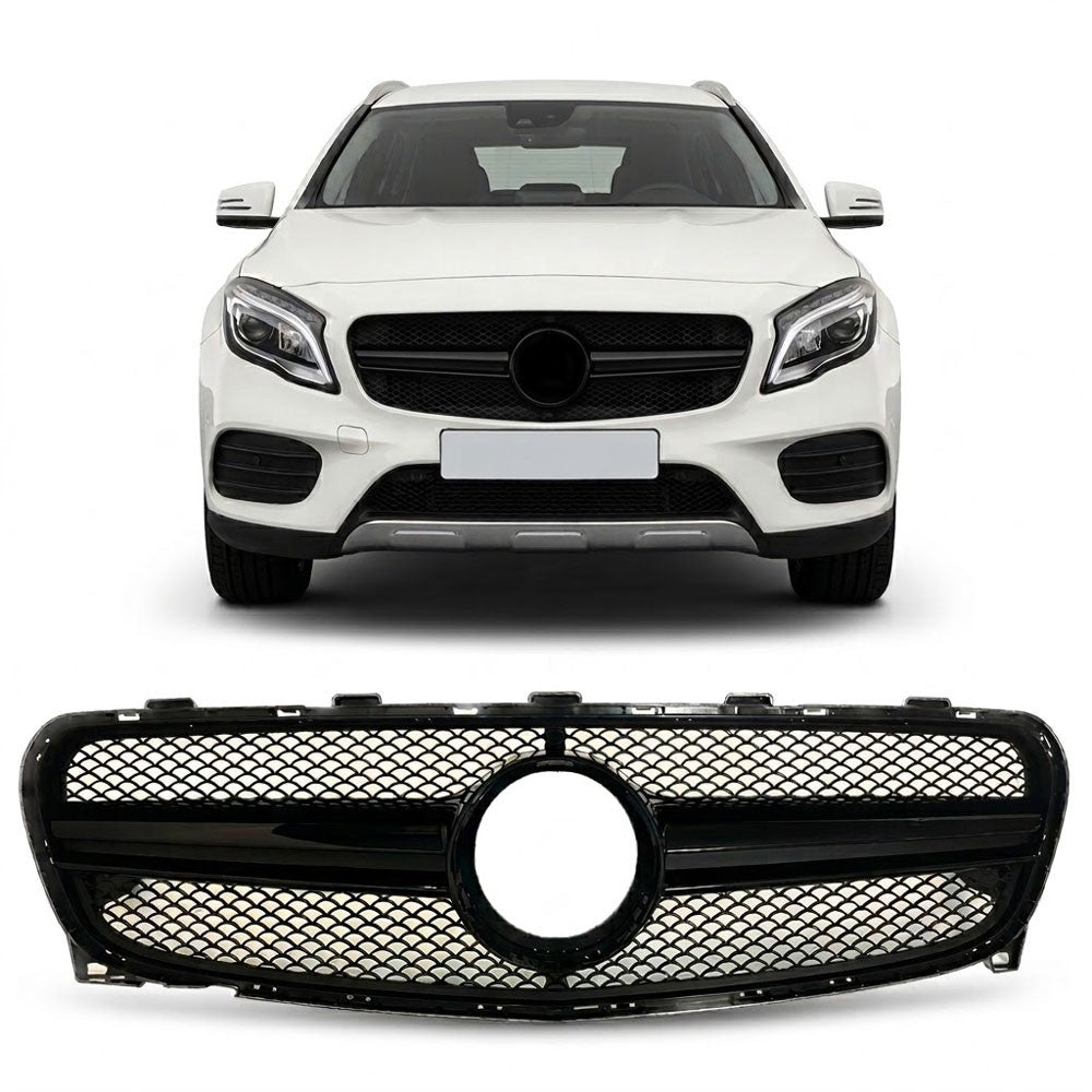 Frontgrill Schwarz passend für Mercedes GLA X156 Facelift 2017-2019