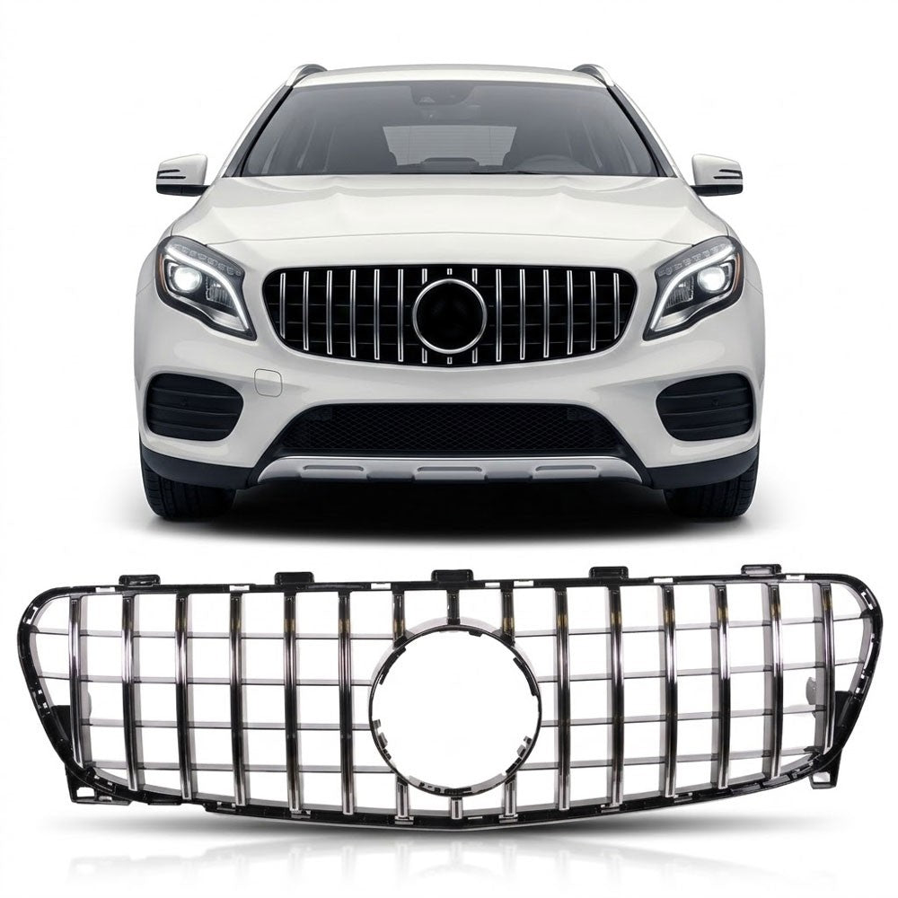 GT Chrom & Schwarz Frontgrill passend für Mercedes GLA-Klasse X156 2017-2019