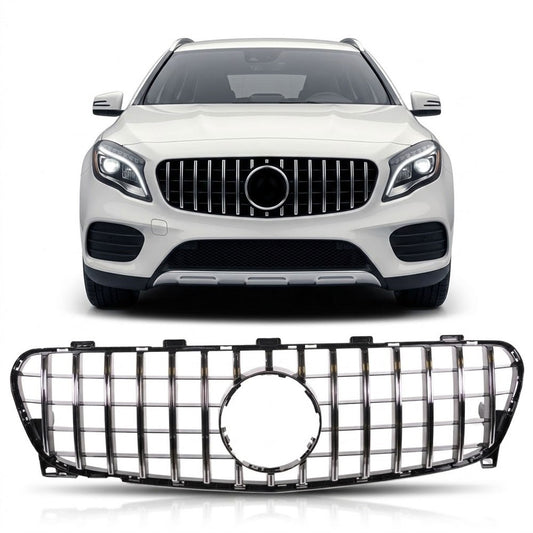 GT Chrom & Schwarz Frontgrill passend für Mercedes GLA-Klasse X156 2017-2019