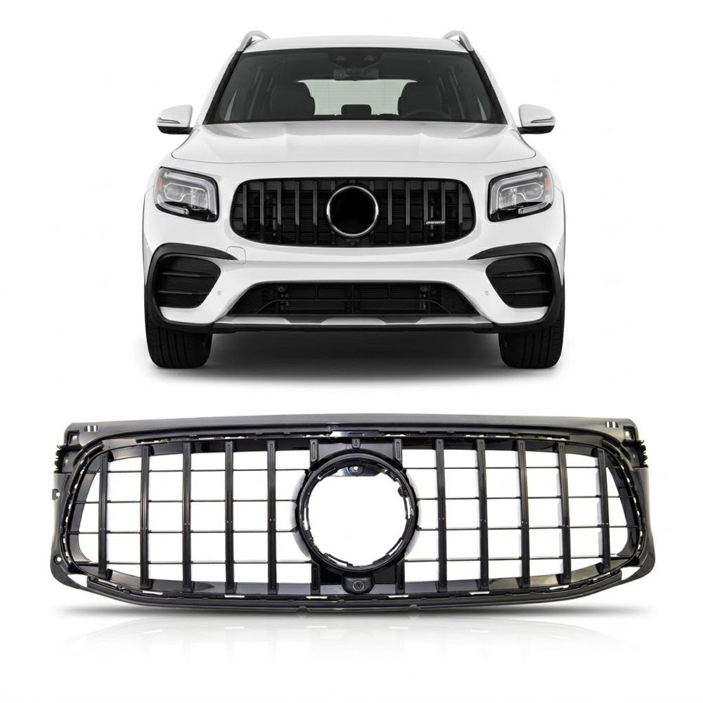Kühlergrill Hochglanz Schwarz Panamericana GT passend für GLB X247 2019-2023