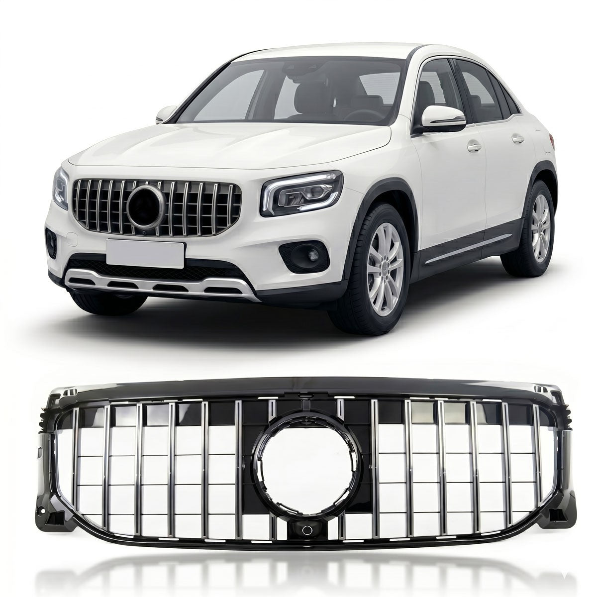 Kühlergrill Panamericana GT Chrom passend für Mercedes GLB X247 2019-2023