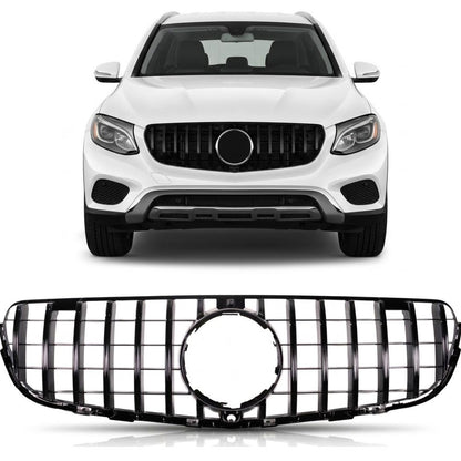 GT Grill Hochglanz Schwarz passend für Mercedes GLC X253 C253 2015-2019
