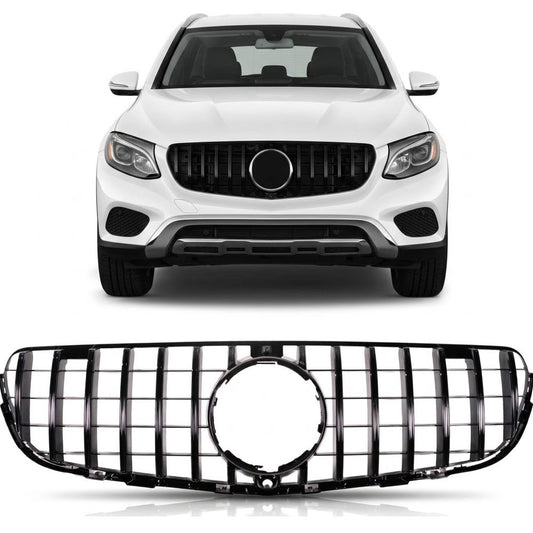 GT Grill Hochglanz Schwarz passend für Mercedes GLC X253 C253 2015-2019