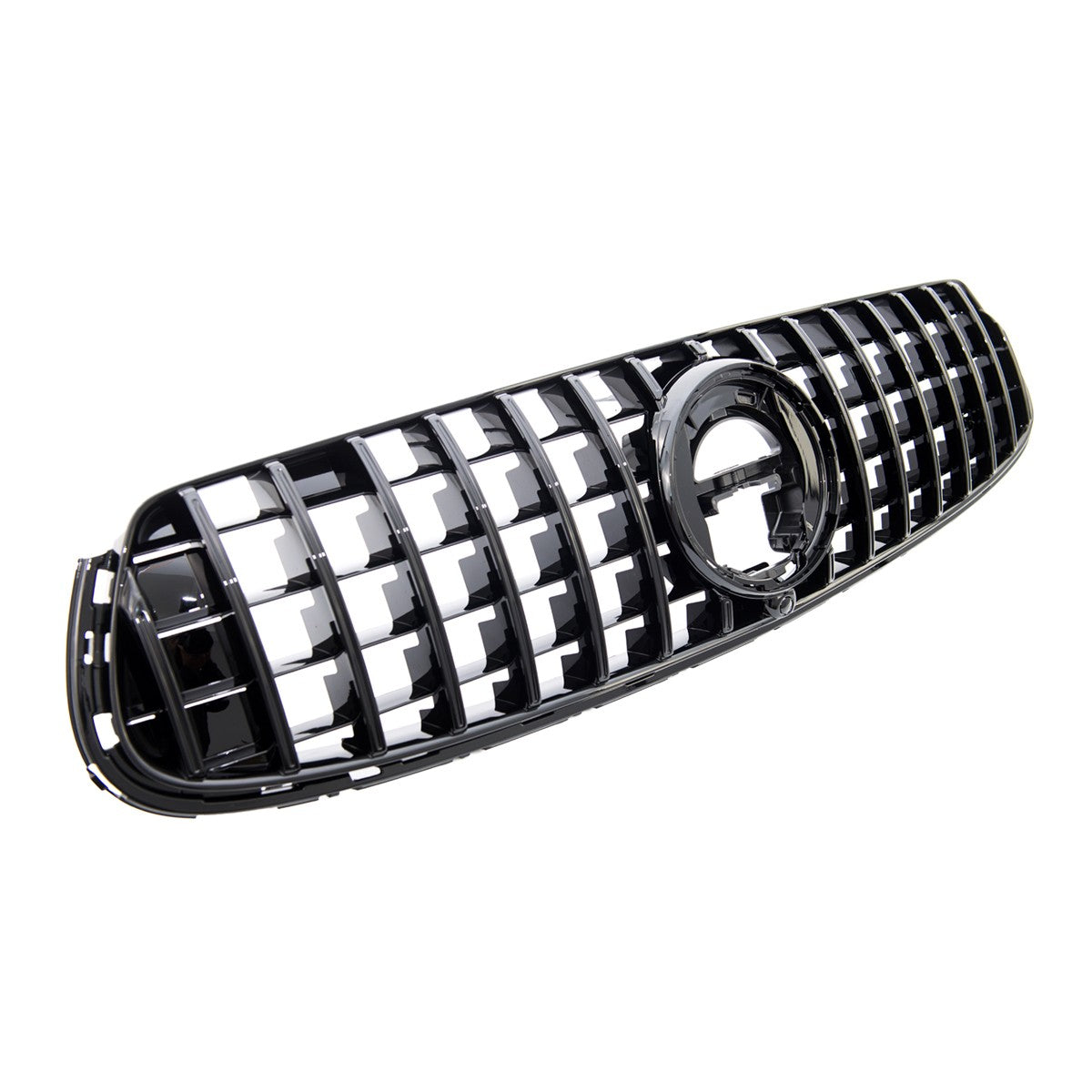 Kühlergrill Hochglanz Schwarz GT passend für Mercedes GLC X253 C253 2019-2022