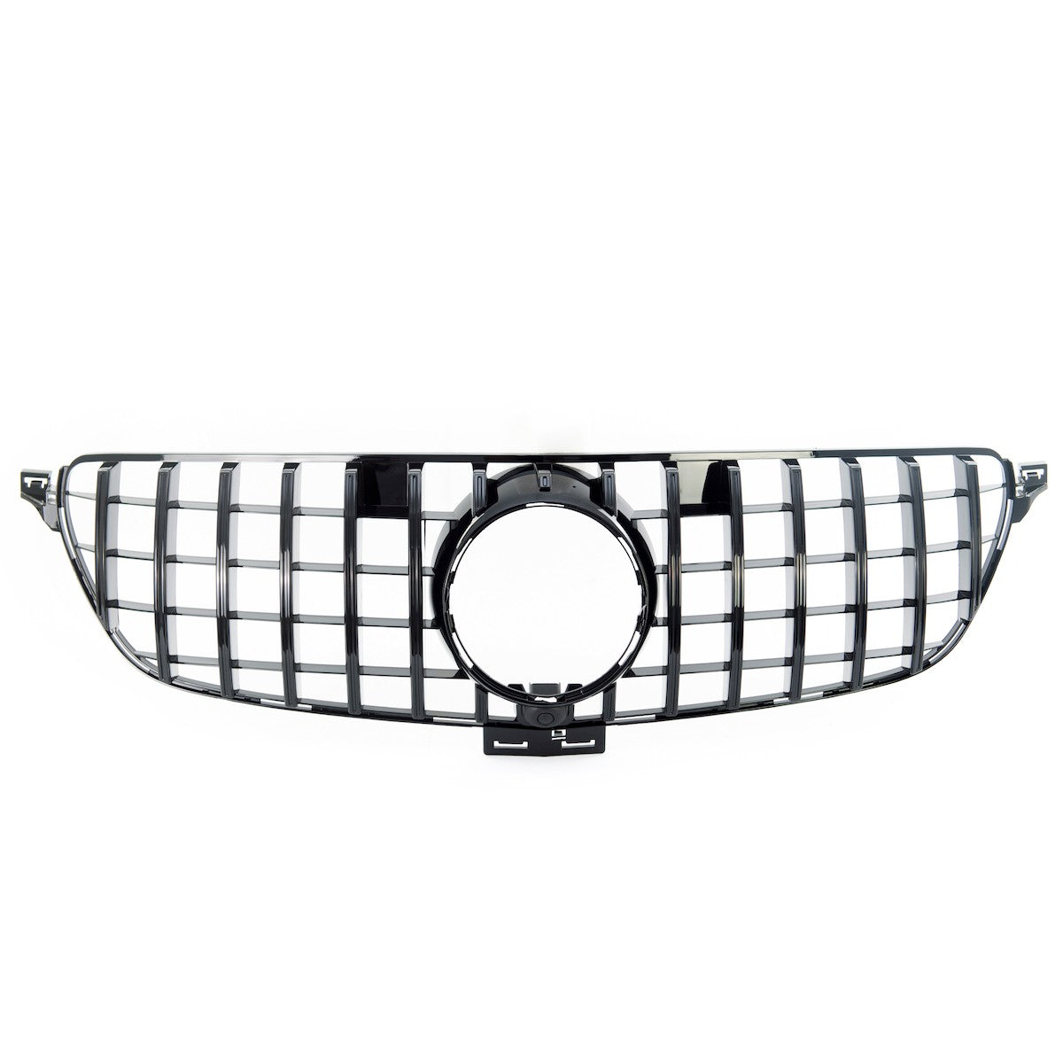 Frontgrill Hochglanz Schwarz Panamericana GT passend für Mercedes GLE W166 2015-2019