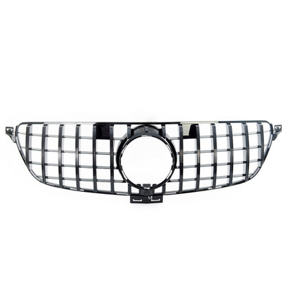 Frontgrill Hochglanz Schwarz Panamericana GT passend für Mercedes GLE W166 2015-2019