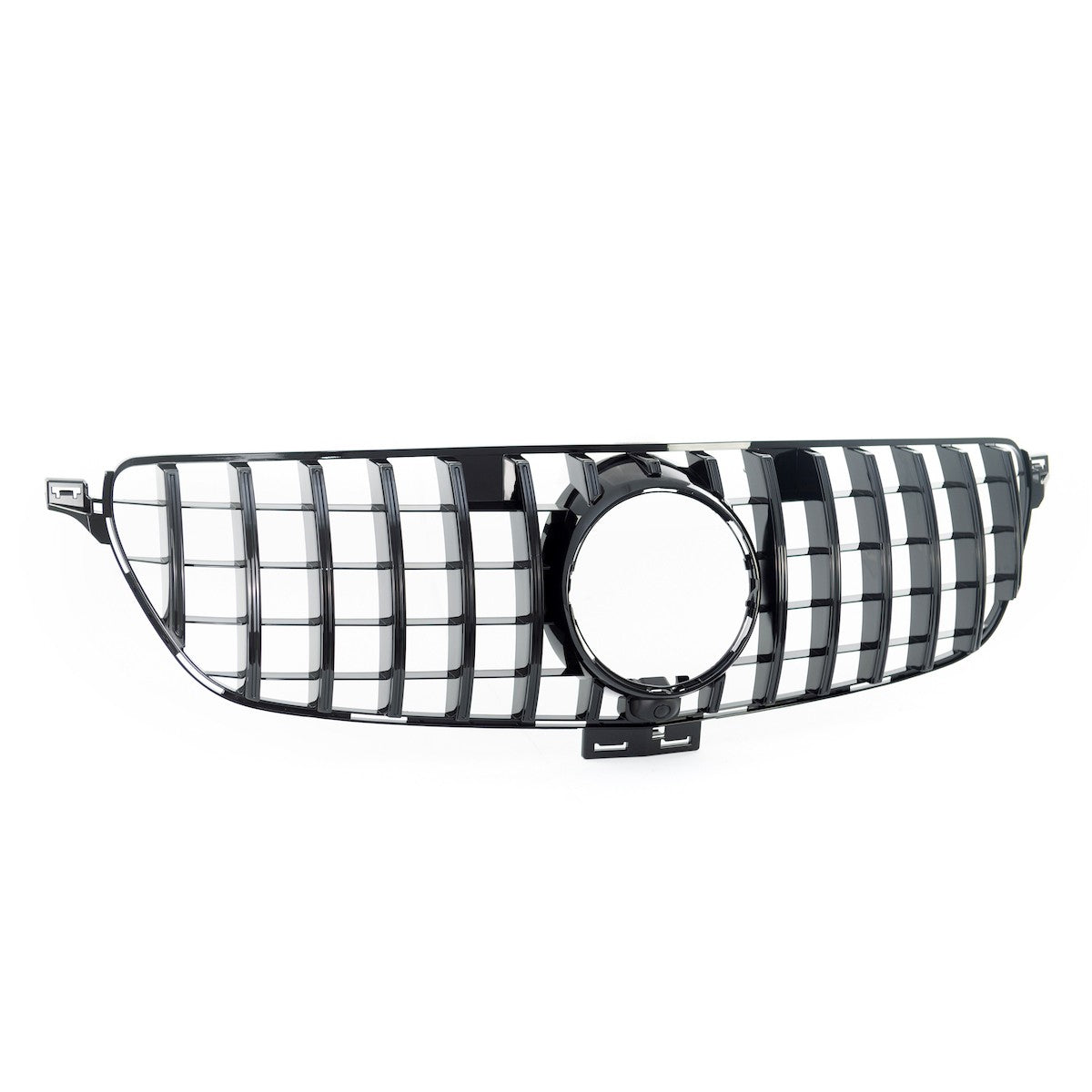 Frontgrill Hochglanz Schwarz Panamericana GT passend für Mercedes GLE W166 2015-2019