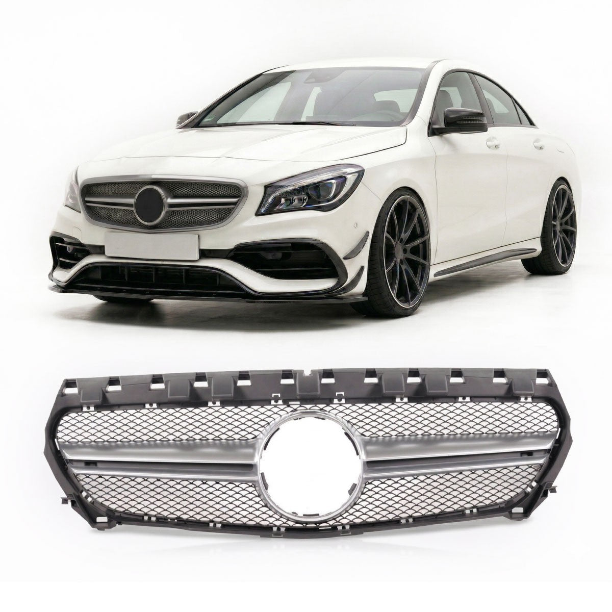 Kühlergrill Silber passend für Mercedes CLA C117 2013-2016