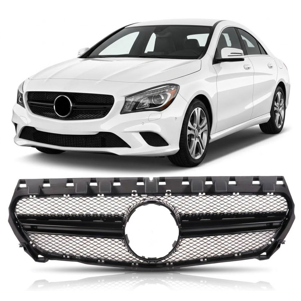 Kühlergrill Schwarz passend für Mercedes-Benz CLA C117 2013-2016