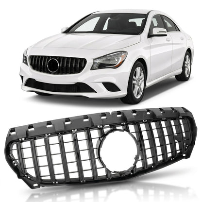 Kühlergrill Hochglanz Schwarz GT passend für Mercedes CLA C117 2013-2016