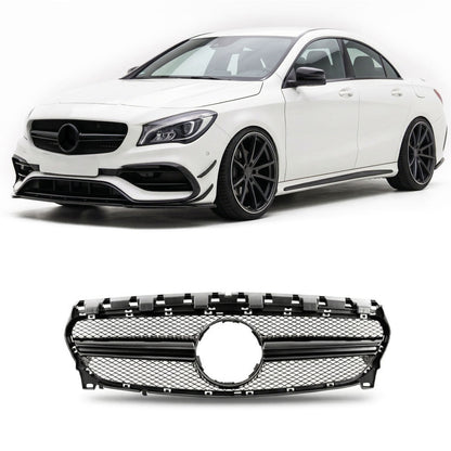 Schwarzer Kühlergrill passend für Mercedes CLA C117 Facelift 2016-2019