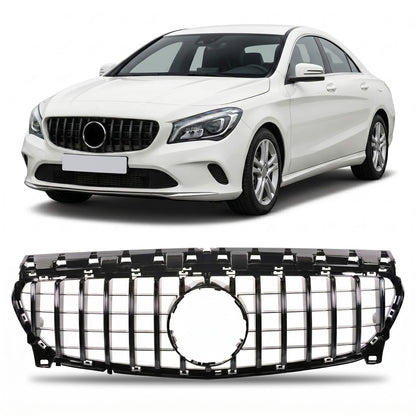 GT Hochglanz Schwarz Kühlergrill passend für Mercedes CLA C117 X117 2016-2018