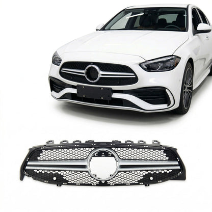 Kühlergrill Silber ohne Kamera passend für Mercedes CLA C118 2019-2023