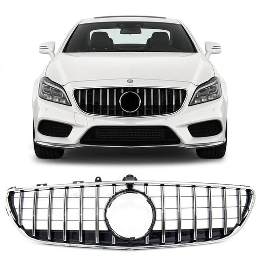 Grill Chrom & Schwarz passend für Mercedes CLS C218 Facelift 2014-2018